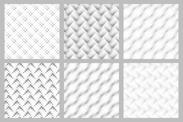Abstract geometrical square pattern background collection - vector graphic designs