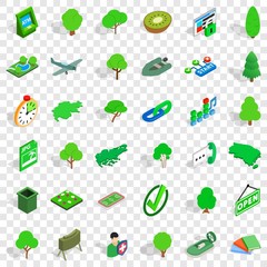 Plane icons set. Isometric style of 36 plane vector icons for web for any design