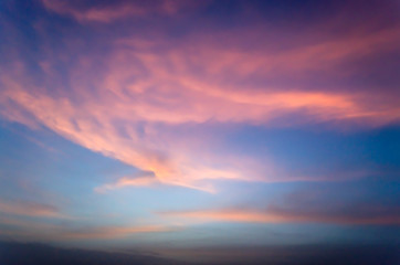 Fototapeta na wymiar Dramatic Morning clouds and sky