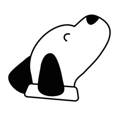 Dog cartoon design vector illustrator