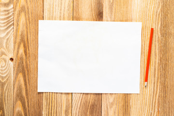 Fototapeta premium Business workspace with sheet of paper