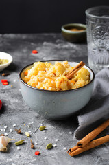 Cauliflower Rice, Indian Rice with Cinnamon and Spices