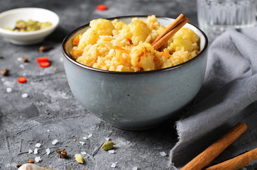 Cauliflower Rice, Indian Rice with Cinnamon and Spices