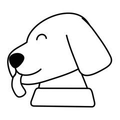 Dog cartoon design vector illustrator