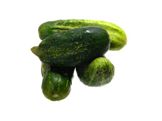 cucumber isolated on white background