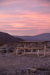 sunset on Death Valley 