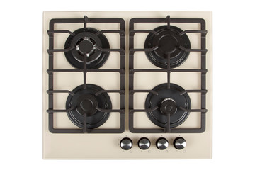 kitchen gas stove isolated on white background