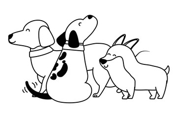 Dogs cartoonsdesign vector illustrator vector illustrator