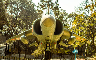 A fighter plane of Indian Air Force is kept for public display in MAINWARING GARDEN, Lansdowne
