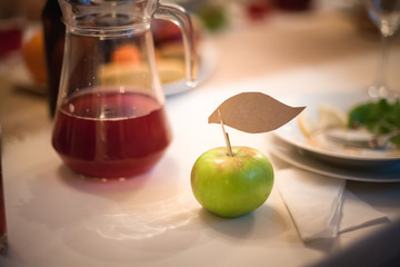 Apple on the holiday table