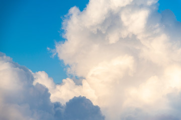 Colorful dramatic sky with clouds