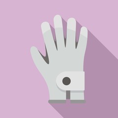 Fototapeta premium Golf glove icon. Flat illustration of golf glove vector icon for web design