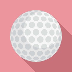 Golf ball icon. Flat illustration of golf ball vector icon for web design