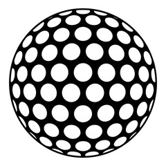 Golf ball icon. Simple illustration of golf ball vector icon for web design isolated on white background