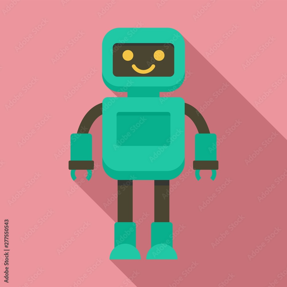 Wall mural intelligent robot icon. flat illustration of intelligent robot vector icon for web design