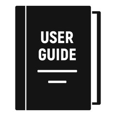 User guide icon. Simple illustration of user guide vector icon for web design isolated on white background