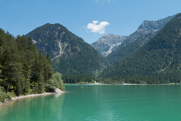 Fototapeta na wymiar lake in mountains Heiterwanger See Austria