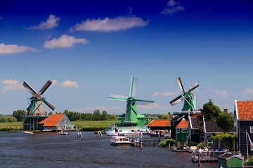 Fototapeta premium Netherlands windmills