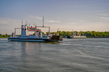 Krasibor, Poland, ferry connection through Świna in Świnoujście between the island of Wolin and Uznam