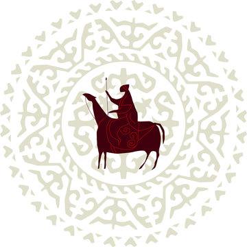 Horseman middle east abstraction