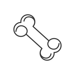 Dog bone icon template black color editable. Dog bone symbol vector sign isolated on white background. Simple logo vector illustration for graphic and web design.