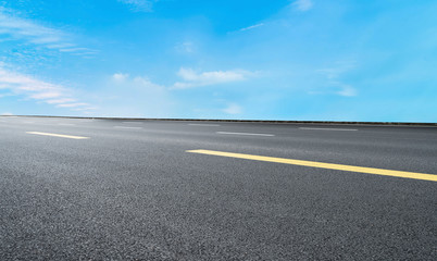 Fototapeta premium Urban Road and Sky Cloud Landscape..