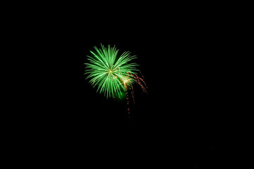 Fototapeta premium colorful fireworks in the night sky