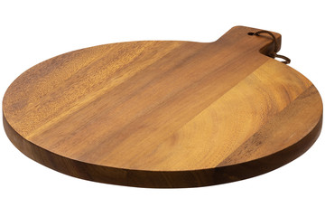 chop board wood on white background without depth of field