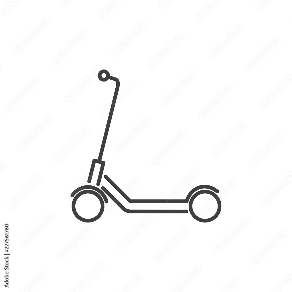 Poster scooter icon template black color editable. microphone symbol vector sign isolated on white backgrou