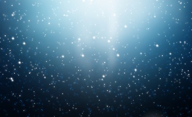 Abstract Blue bokeh light background