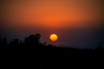 Sunset over Rhodos