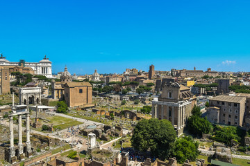 Fototapeta premium Blick auf Rom die ewige Stadt