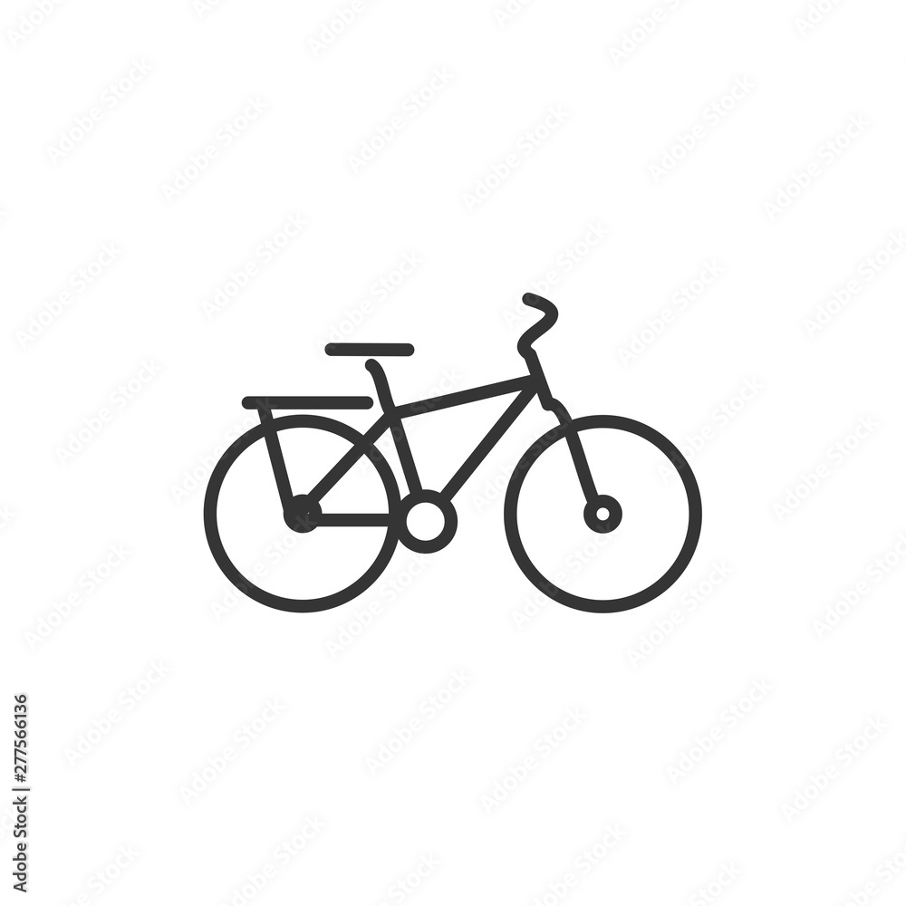 Poster bicycle icon template black color editable. bike symbol vector sign isolated on white background. si