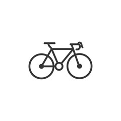 Bicycle icon template black color editable. Bike symbol vector sign isolated on white background. Simple logo vector illustration for graphic and web design.