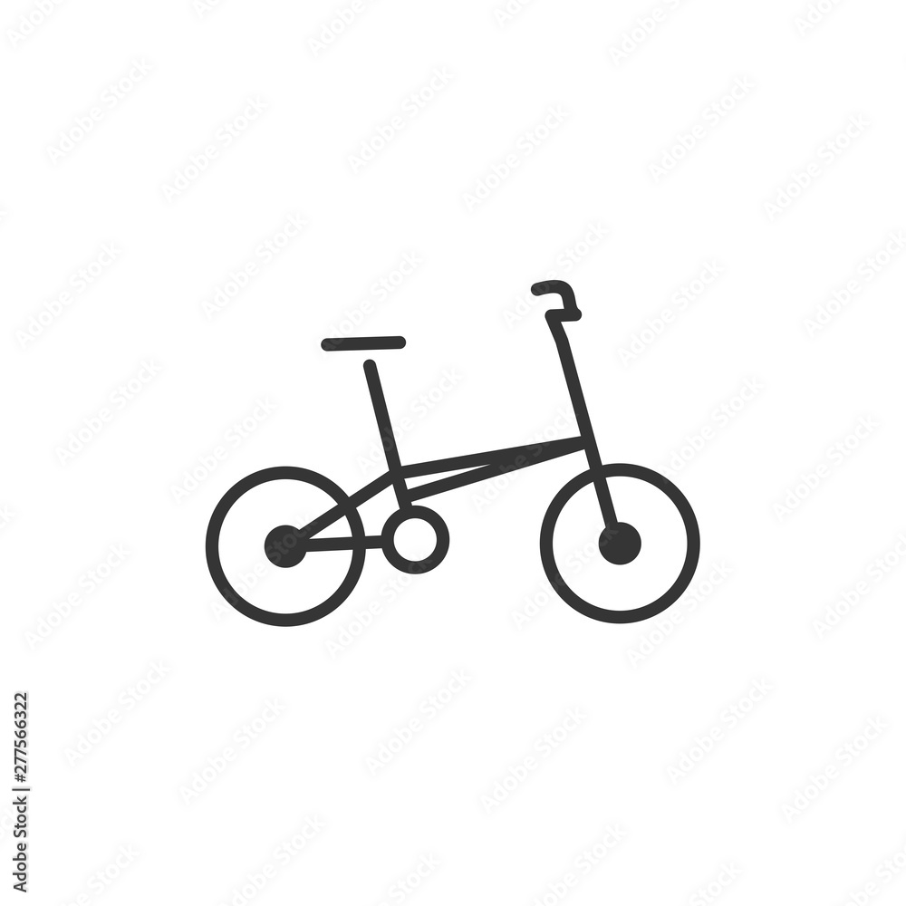 Poster bicycle icon template black color editable. bike symbol vector sign isolated on white background. si