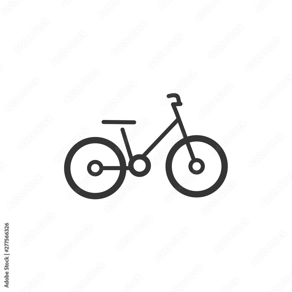 Poster bicycle icon template black color editable. bike symbol vector sign isolated on white background. si