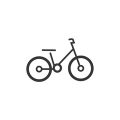 Fototapeta premium Bicycle icon template black color editable. Bike symbol vector sign isolated on white background. Simple logo vector illustration for graphic and web design.