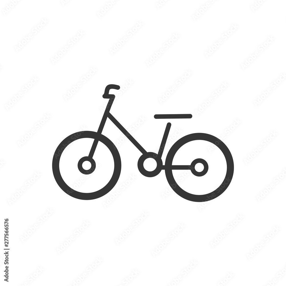 Poster bicycle icon template black color editable. bike symbol vector sign isolated on white background. si