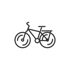 Bicycle icon template black color editable. Bike symbol vector sign isolated on white background. Simple logo vector illustration for graphic and web design.