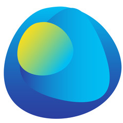 Abstract gradient colored pattern background. Fluid elements for design birthday party card, shop sale advertising, summer rest poster, night club t shirt, bag print etc.