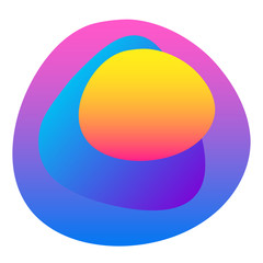 Abstract gradient colored pattern background. Fluid elements for design birthday party card, shop sale advertising, summer rest poster, night club t shirt, bag print etc.