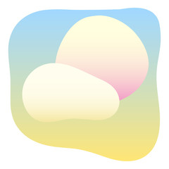 Abstract gradient colored pattern background. Fluid elements for design birthday party card, shop sale advertising, summer rest poster, night club t shirt, bag print etc.