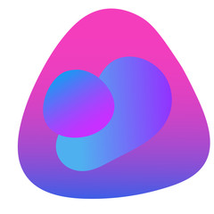 Abstract gradient colored pattern background. Fluid elements for design birthday party card, shop sale advertising, summer rest poster, night club t shirt, bag print etc.