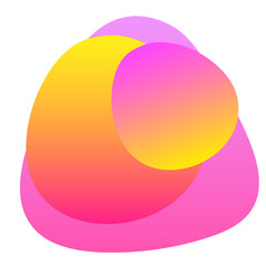 Abstract gradient colored pattern background. Fluid elements for design birthday party card, shop sale advertising, summer rest poster, night club t shirt, bag print etc.