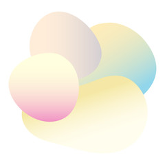 Abstract gradient colored pattern background. Fluid elements for design birthday party card, shop sale advertising, summer rest poster, night club t shirt, bag print etc.