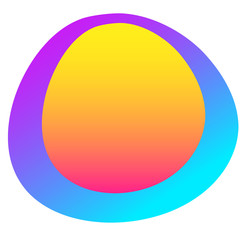 Abstract gradient colored pattern background. Fluid elements for design birthday party card, shop sale advertising, summer rest poster, night club t shirt, bag print etc.