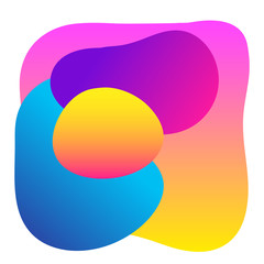 Abstract gradient colored pattern background. Fluid elements for design birthday party card, shop sale advertising, summer rest poster, night club t shirt, bag print etc.