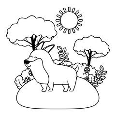 Dog cartoon design vector illustrator