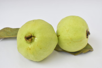 Fresh guava isolated on a white background