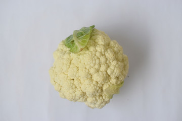 Fresh cauliflowers isolated on a white background